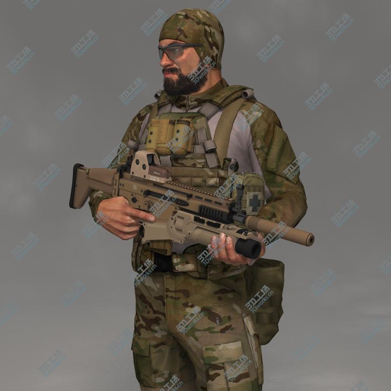 images/goods_img/2021040232/Military Male US Soldier Set Rigged 3D model/2.jpg